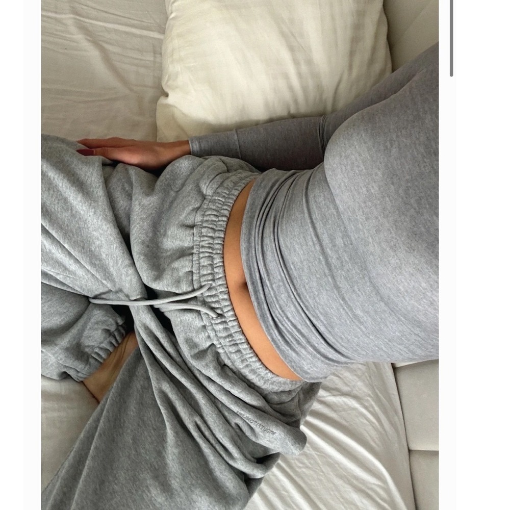 MY OUTFIT‎ ONLINE JOGGER FIT SWEATPANTS - HEATHER GRAY SIZE MEDIUM HEAVY COTTON - Picture 3 of 8